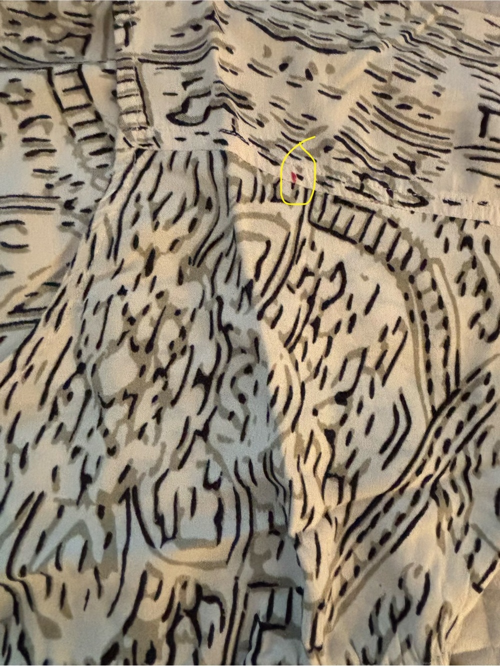 Angie Dress Women’s Size M Black and White Animal Print top of Dress - Picture 6 of 10